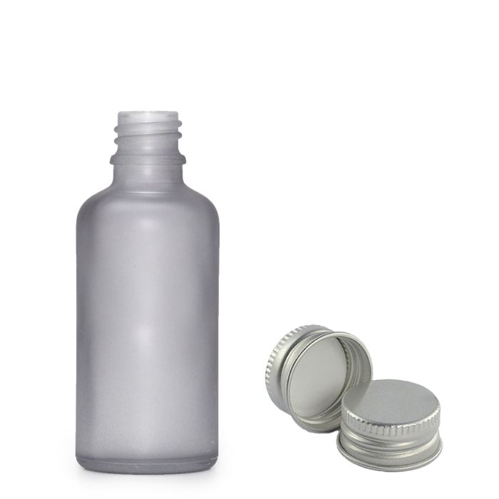 30ml Frosted Grey Glass Dropper Bottle  with with Aluminium Cap