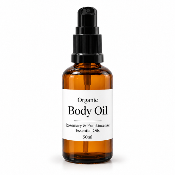Organic Body Oil 50ml - Rosemary & Frankincense - White Label