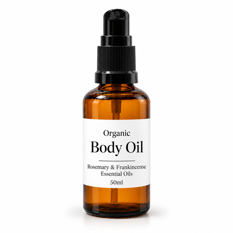 10x Organic Body Oil 50ml - Rosemary & Frankincense - Unlabelled