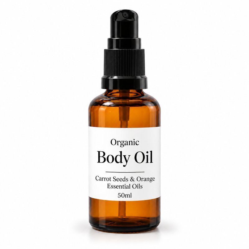10x Organic Body Oil 50ml - Carrot & Orange - Unlabelled