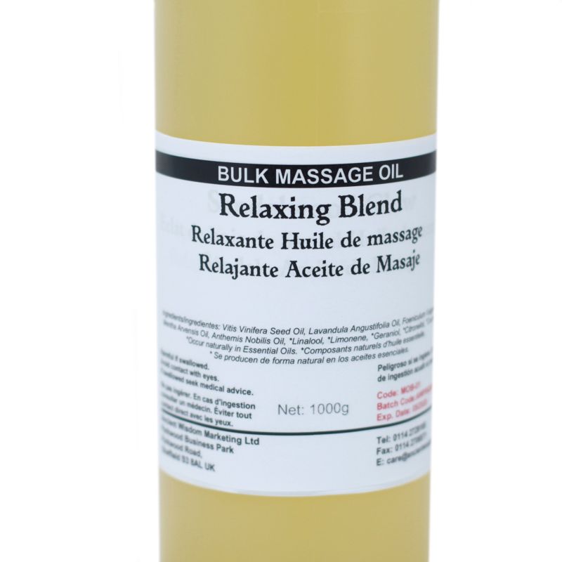 Relaxing 1l Massage Oil / Bath Oil