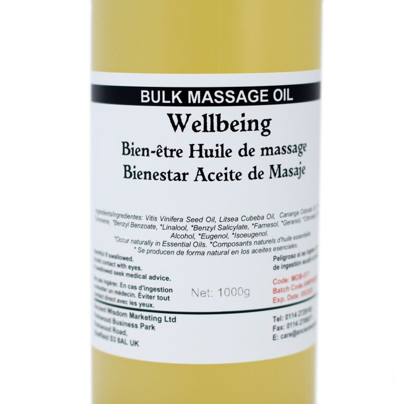 Wellbeing 1l Massage Oil / Bath Oil