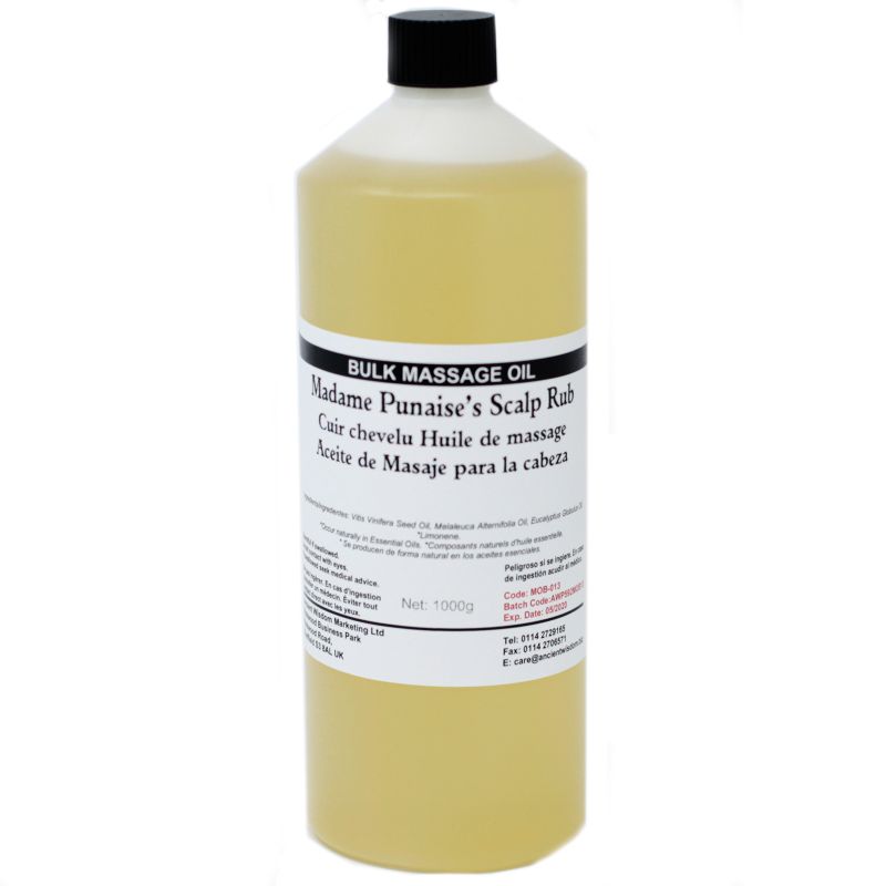 Madame Punaise's Scalp Massage Oil / Bath Oil 1l