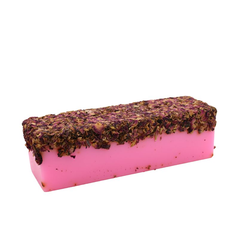 Rose & Rose Petals Soap Loaf - White Label