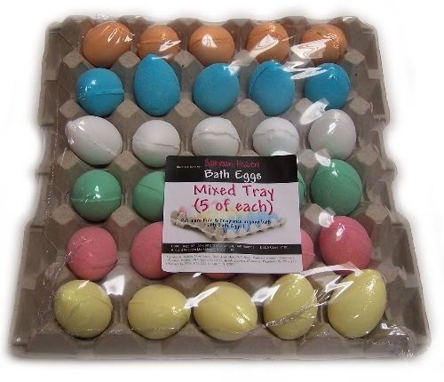 Bath Eggs in a Tray - Mixed Tray - White Label