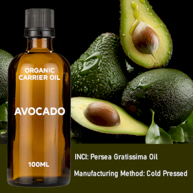 10x Avocado Organic Base Oil  100ml - White Label