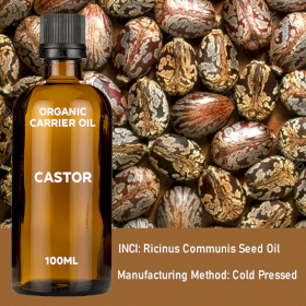 10x Castor Organic Base Oil 100ml - White Label