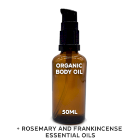 10x Organic Body Oil 50ml - Rosemary & Frankincense - White Label