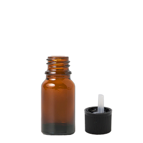 192x 10ml Amber Glass Dropper Bottle with Child Resistant Cap