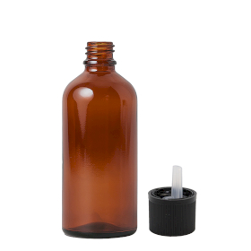 88x 50ml Amber Glass Dropper Bottle with Child Resistant Cap