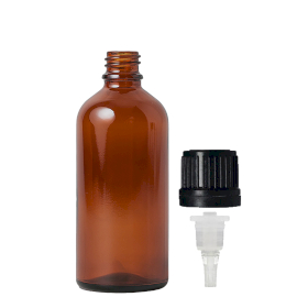88x 50ml Amber Glass Dropper Bottle with TE Dropper Cap