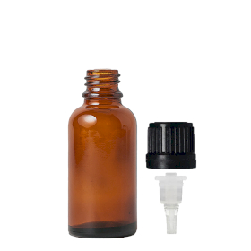 110x 30ml Amber Glass Dropper Bottle with TE Dropper Cap
