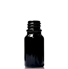 255x 5ml Black Glass Dropper Bottle - No Cap