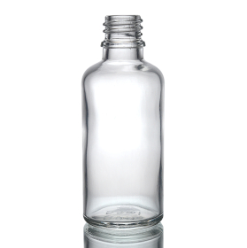 84x 100ml Clear Glass Dropper Bottle - No Cap