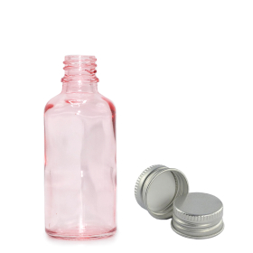 330x 30ml Rose Pink Glass Dropper Bottle  with Aluminium Cap