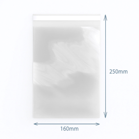 500x Poly-Prop Bags 160x250mm Reseal (500)