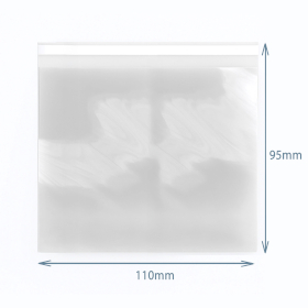 500x Poly-Prop Bags 110x95mm Reseal (500)