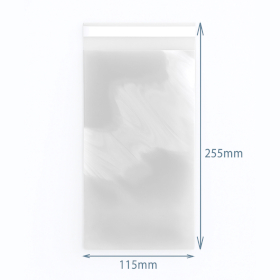 500x Poly-Prop Bags 255x115mm Reseal (500)