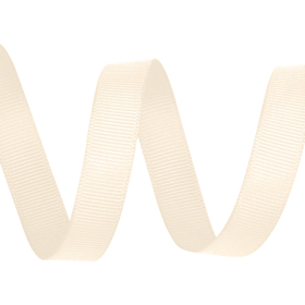 Cream - Grosgrain Ribbon (15mm x 20m)