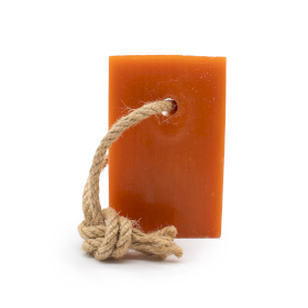 6x Rustic Hanging Soap 150g - Sweet Orange - White Label