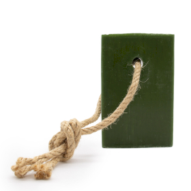 6x Rustic Hanging Soap 150g - Rhubarb & Custard - White Label