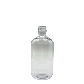 10x 250ml Clear Plastic Boston Bottle