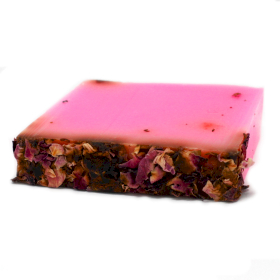 Sliced Soap Loaf (13pcs) - Rose & Rose Petals - White Label