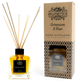 Essential Oil Reed Diffuser - Geranium & Rose