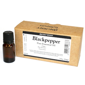 10x 10ml Blackpepper Essential Oil White Label