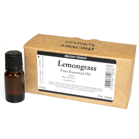 10x 10ml Lemongrass Essential Oil White Label
