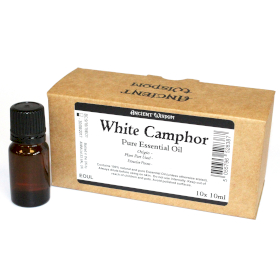 10x 10ml White Camphor Essential Oil White Label