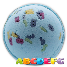 16x Alphabet Bath Bomb 180g - Pomegranate & Cassis - White Label