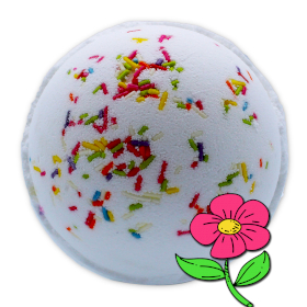 16x Rainbow Bath Bomb 180g - Summer Peonies - White Label