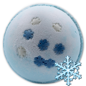 16x Snowflake Bath Bomb 180g - Blueberries - White Label