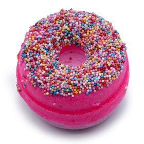 16x Raspberry Bath Donut 180g  - White Label