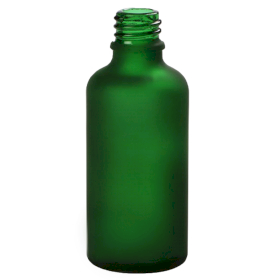 50x 50ml Frosted Green Bottle