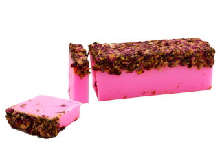 Rose & Rose Petals Soap Loaf - White Label