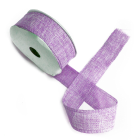 Natural Texture Ribbon 38mm x 20m - Charcoal