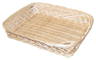 10x Rectangular Basket - 35x30x7cm