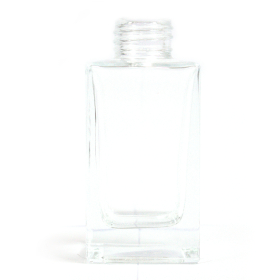 6x 100 ml Square Long Reed Diffuser Bottle - Clear