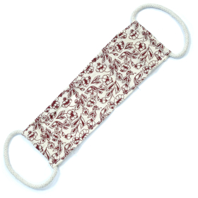10x Empty Cotton Wheat Bag with Rope Handles - Purple Stripes