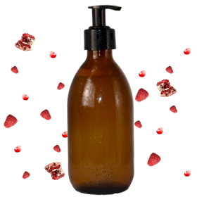 4x Raspberry, Pomegranate Hand & Body Wash 300ml - White Label