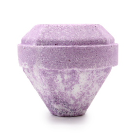 16x White & Purple Gemstone Bath Bomb - White Label