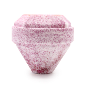 16x White & Red Gemstone Bath Bomb - White Label