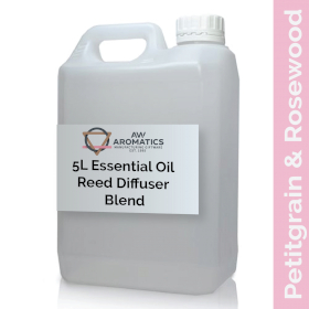 5x Petitgrain & Rosewood Essential Oil Reed Diffuser Blend