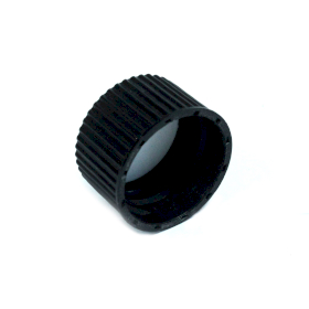 10x Plastic Caps for 1L HDPE Plastic Bottle - Black (for Pbot-18)