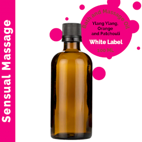 10x Sensual Massage Oil 100ml - White Label