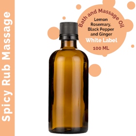 10x Spicy Rub Massage Oil 100ml - White Label