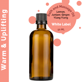 10x Warm & Uplifting Massage Oil 50ml - White Label
