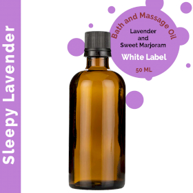 10x Sleepy Lavender Massage Oil 50ml - White Label